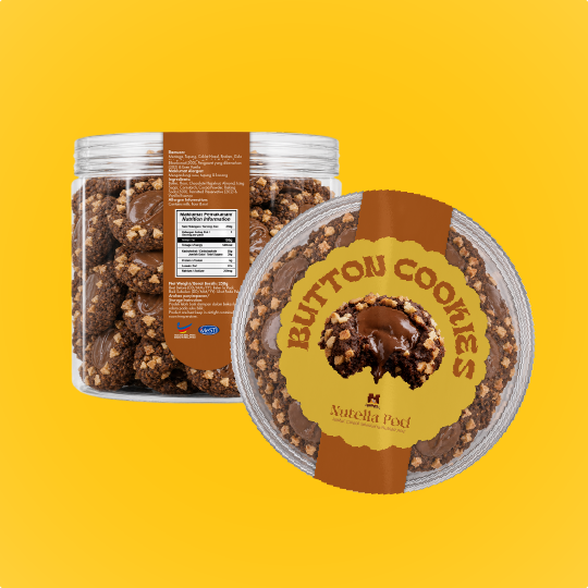 Button Cookies - Nutella