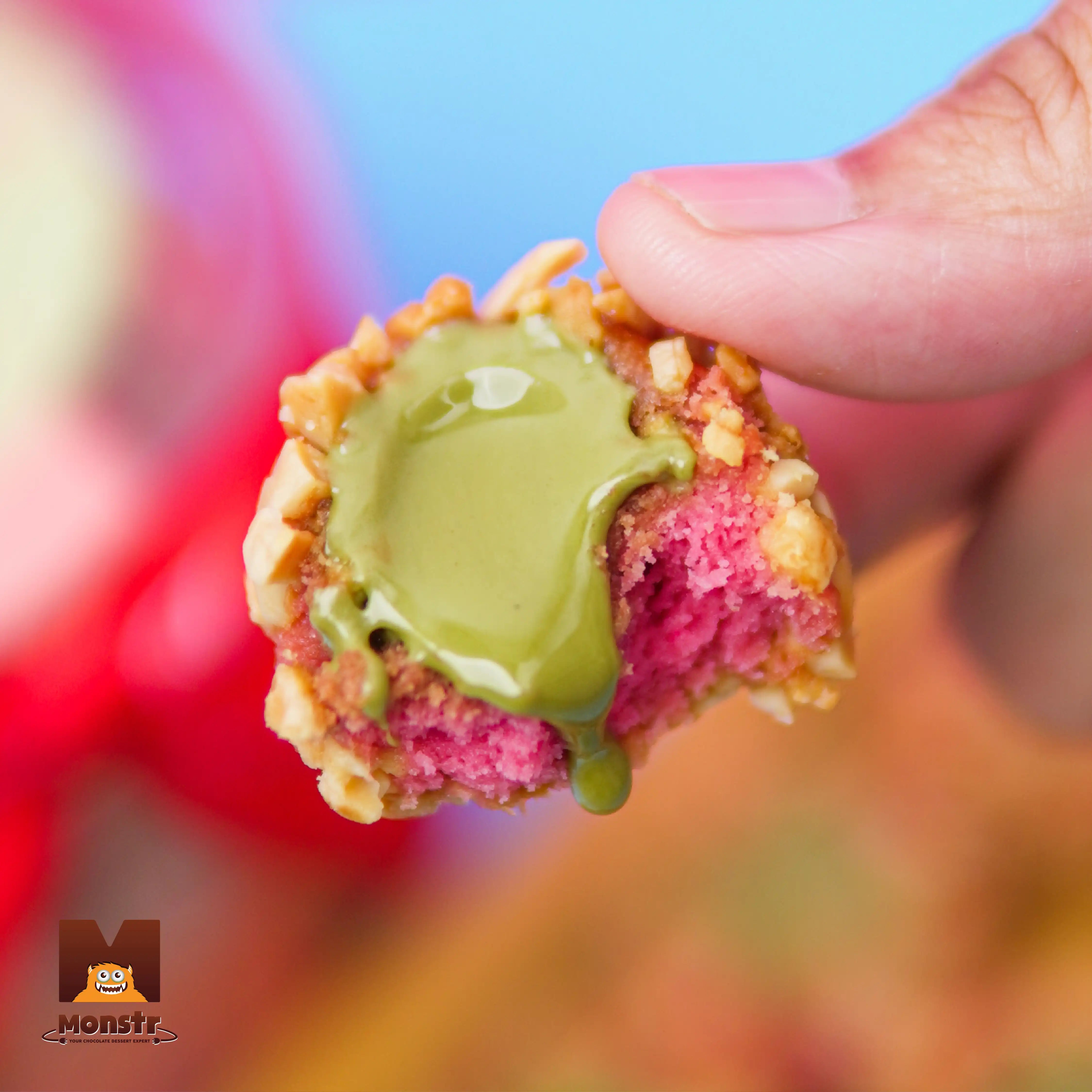 Button Cookies - Strawberry Matcha