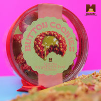 Button Cookies - Strawberry Matcha