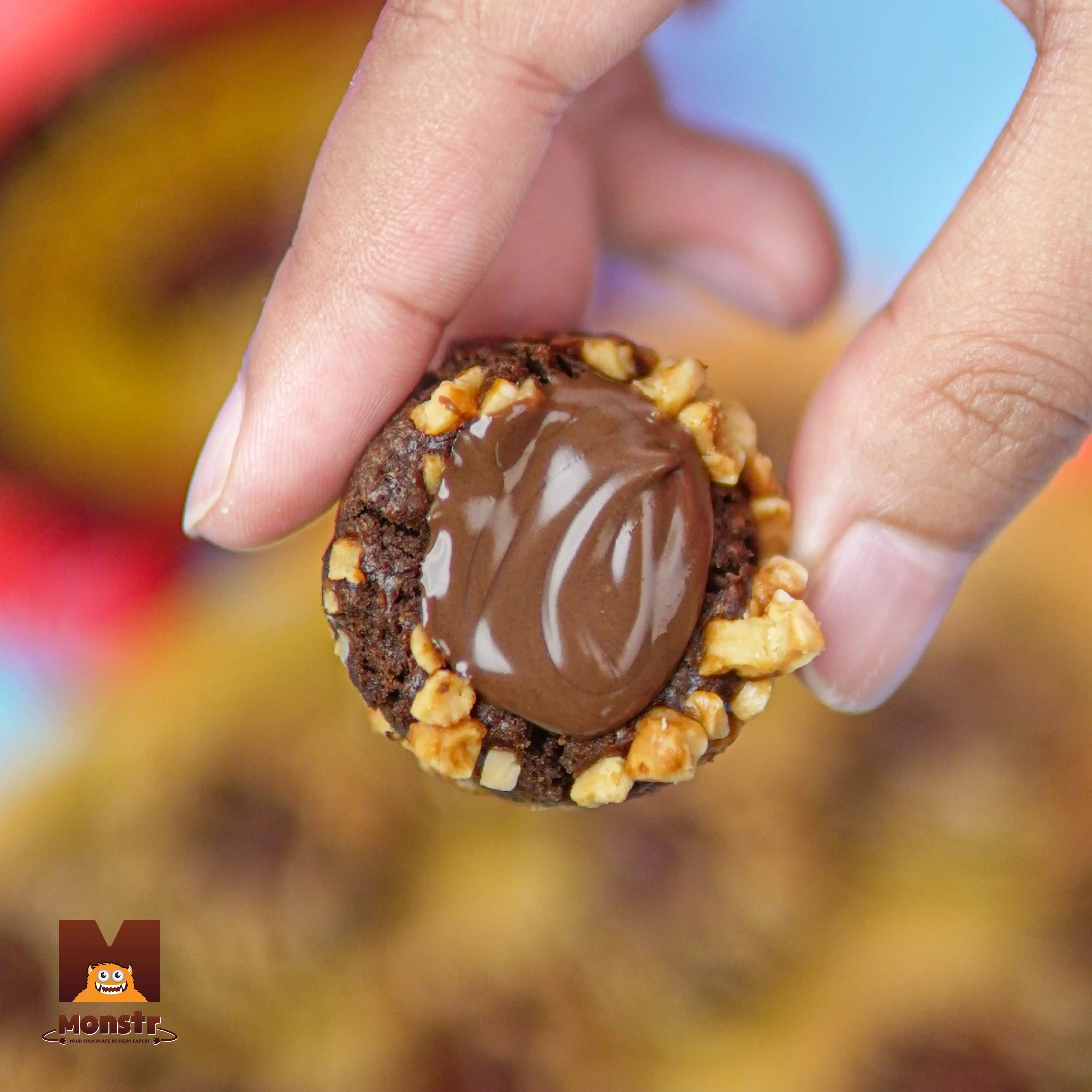 Button Cookies - Nutella