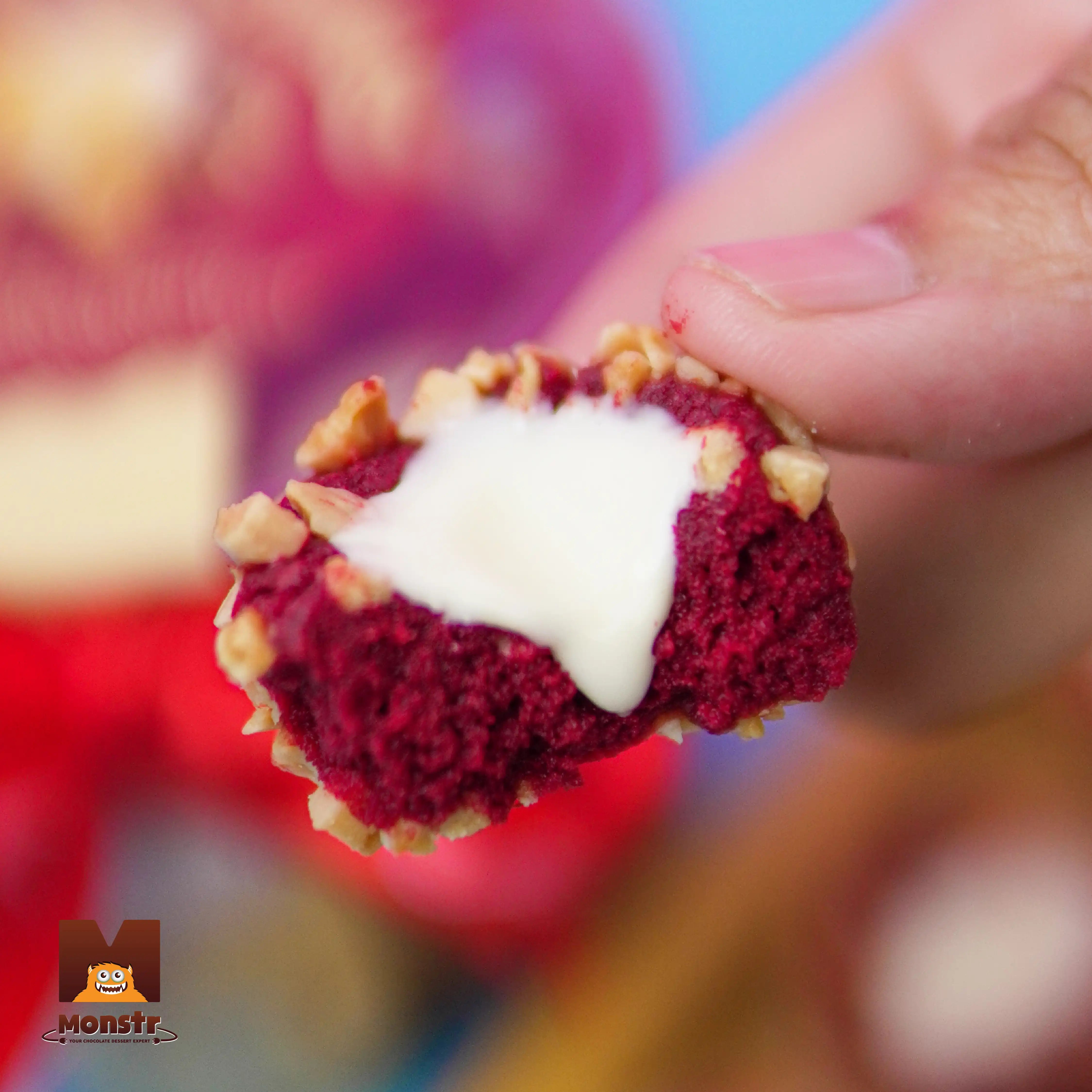 Button Cookies - Red Velvet